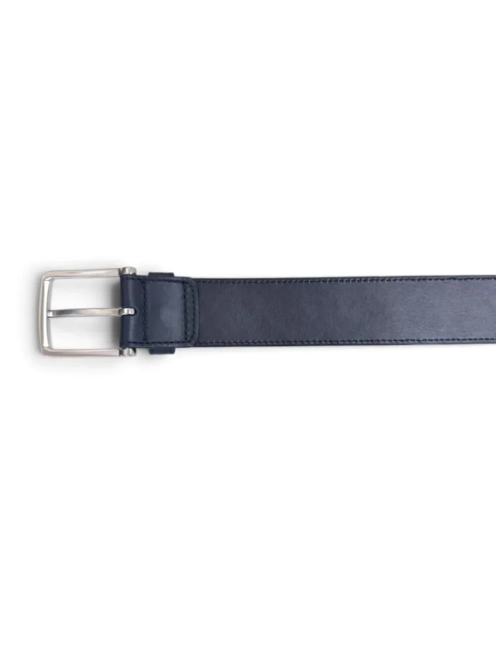 Bottega Veneta Intrecciato Leather Belt Navy Silver 95